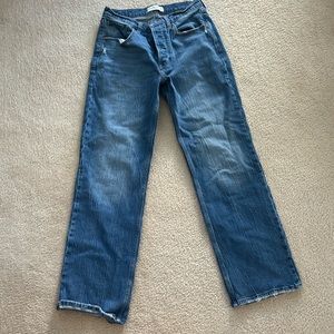 Abercrombie button fly 90’s baggy jeans.